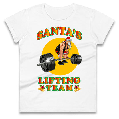 bodybuilding gym christmas womens tee