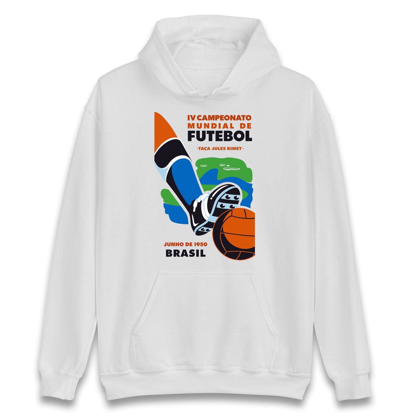 Brasil 1950 Retro World Cup Hoodie
