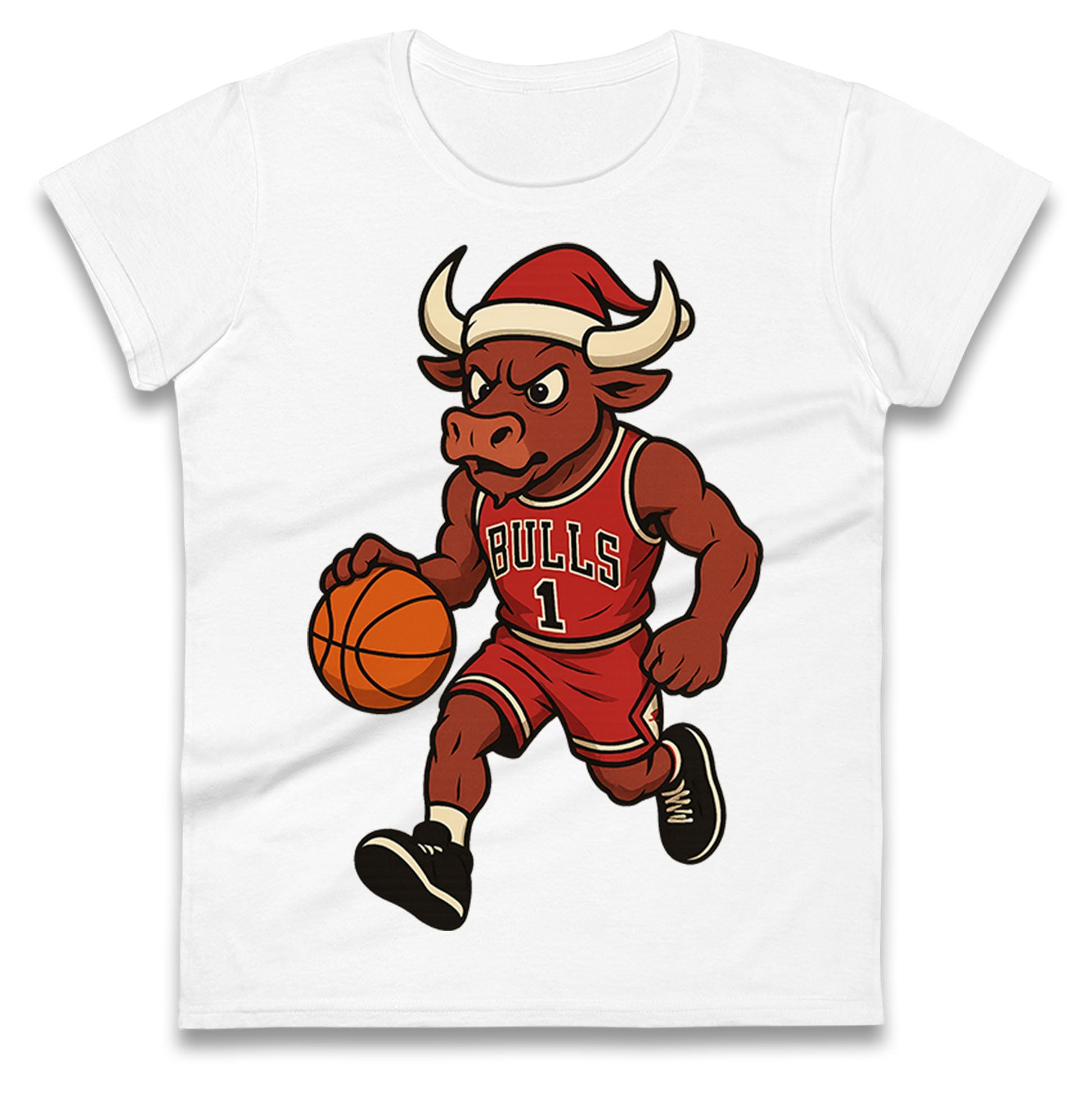 Chicago Bulls Christmas Ladies T Shirt