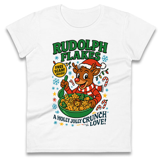 Rudolph The Red Nose Reindeer Ladies T Shirt