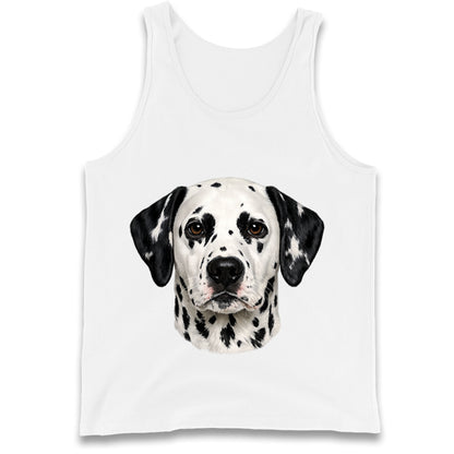 Dalmatian Dog Face Tank Top