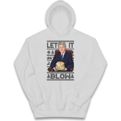 Bill Clinton Christmas Kids Hoodie