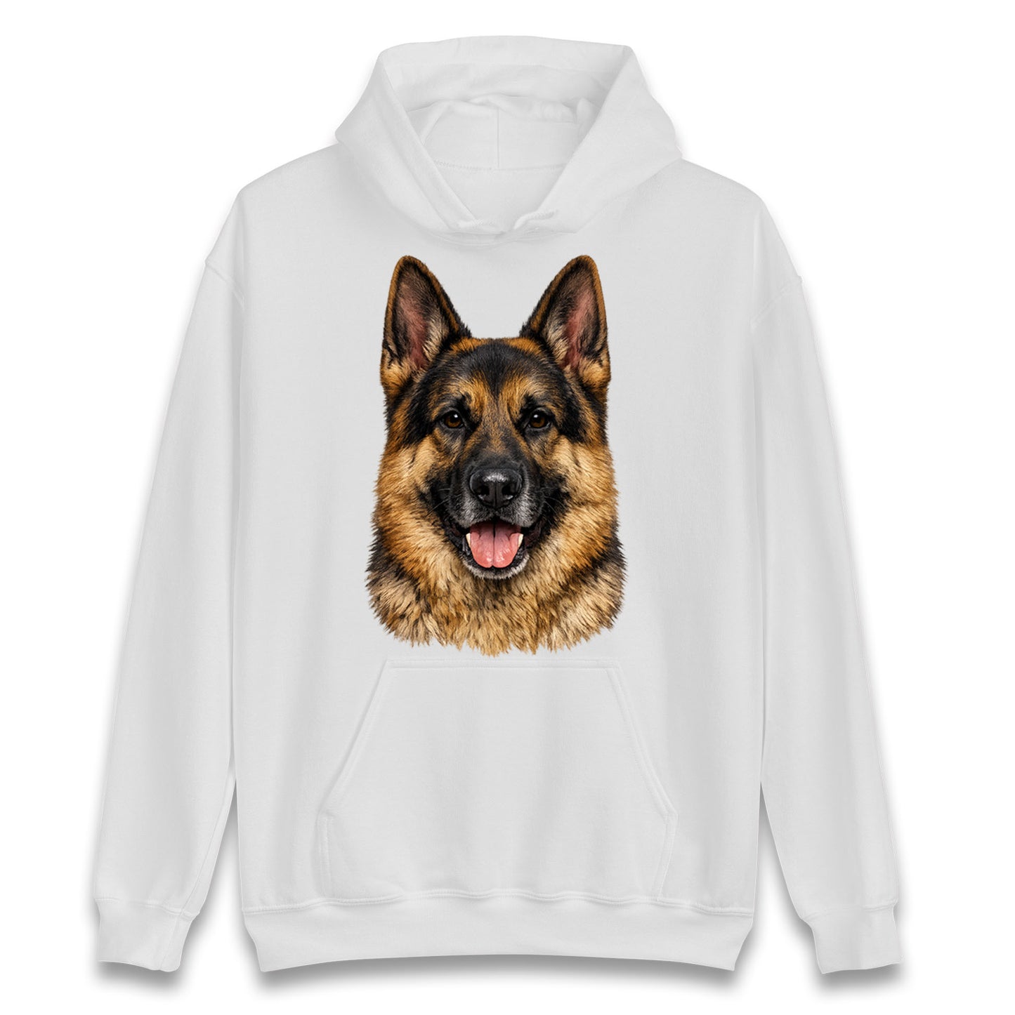 German Shepherd Dog Face Hoodie