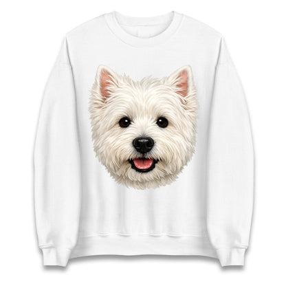 West Highland White Terrier Dog Face Jumper