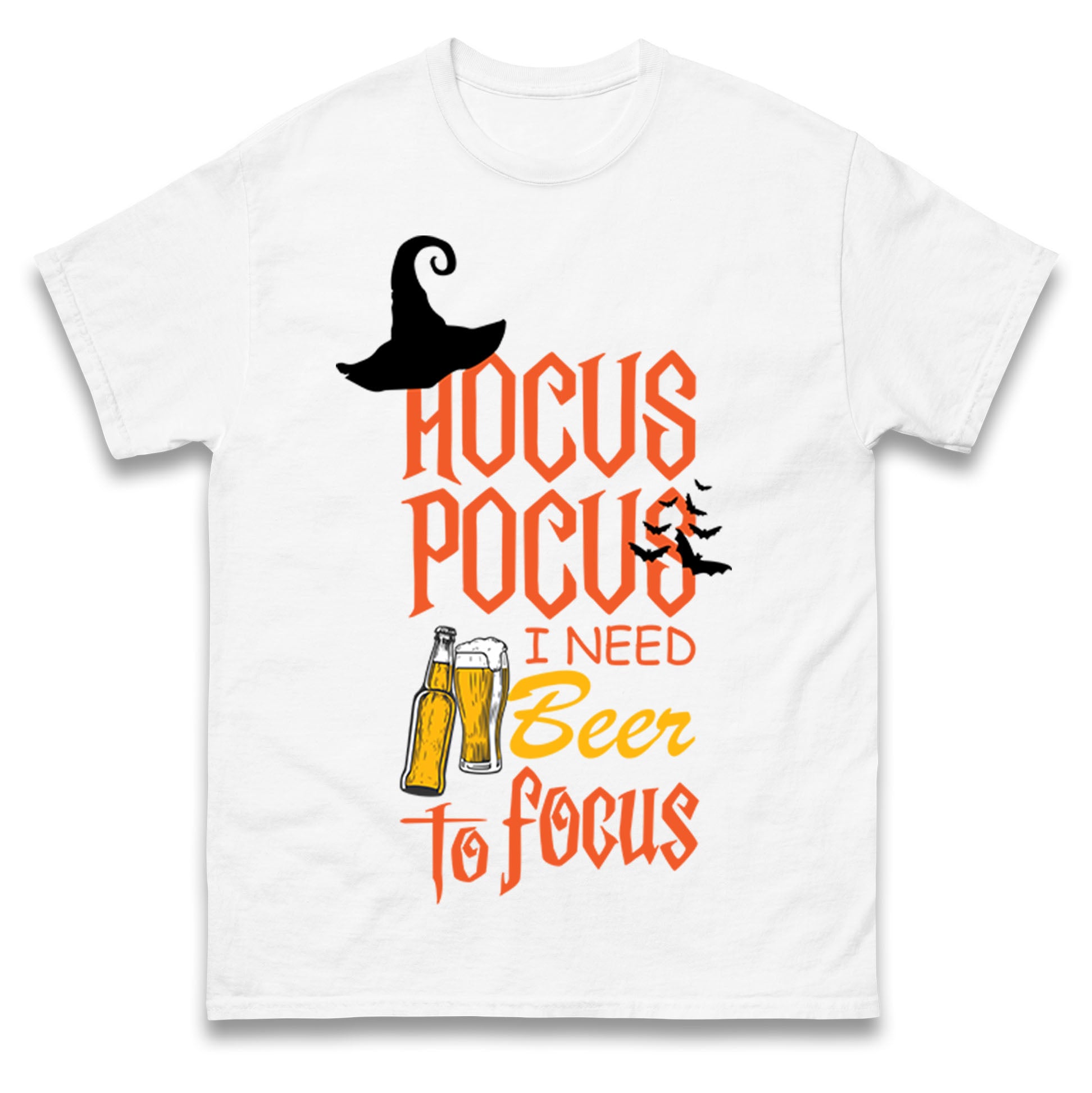 Hocus Pocus I Need Beer To Focus T Shirts
