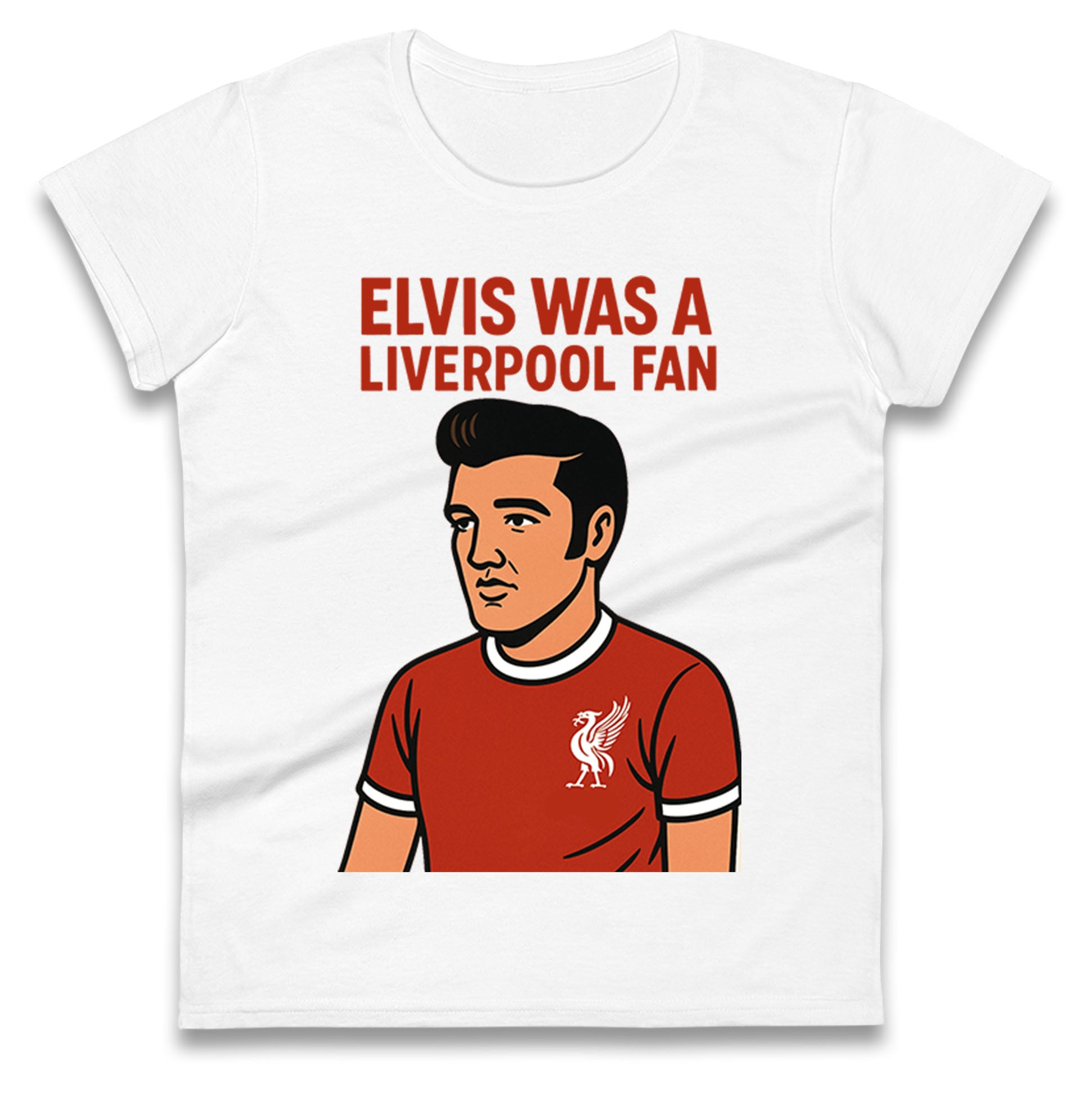 Elvis Presley Liverpool Football Ladies T Shirt 
