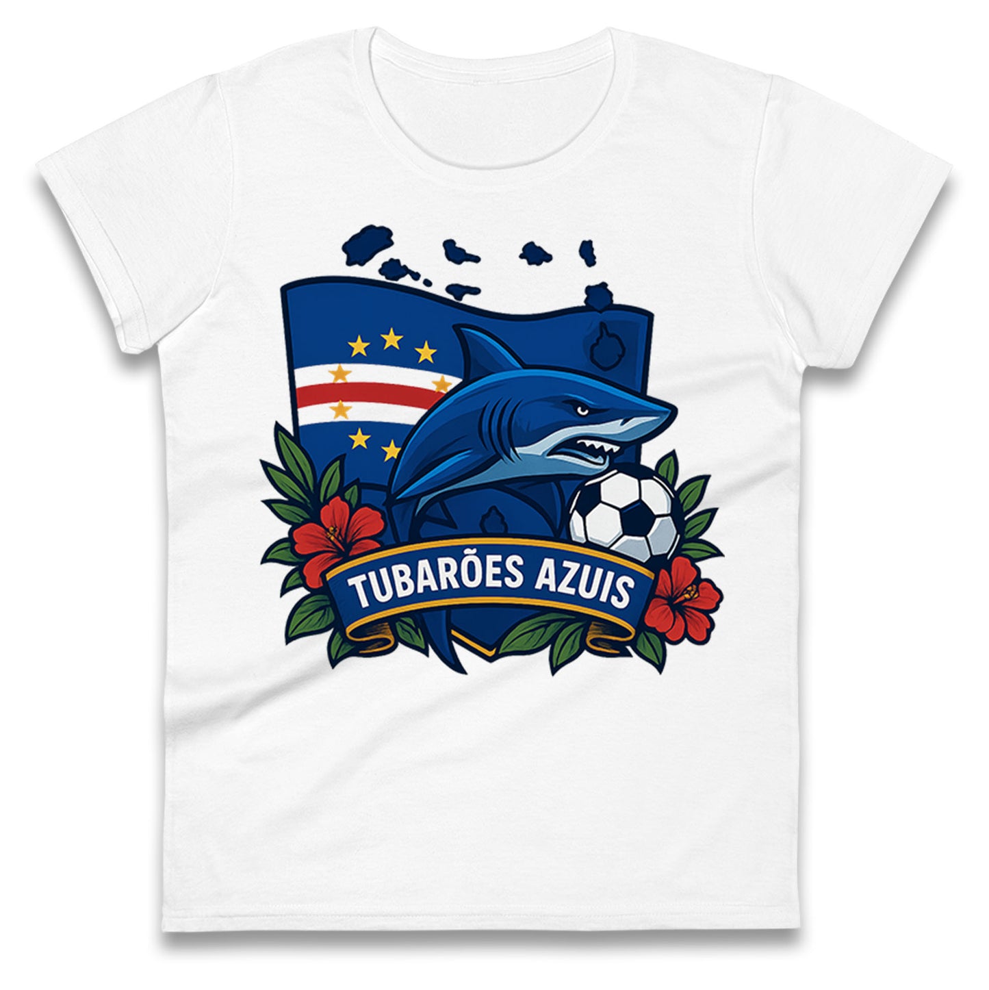 Cape Verde Football Ladies T Shirt