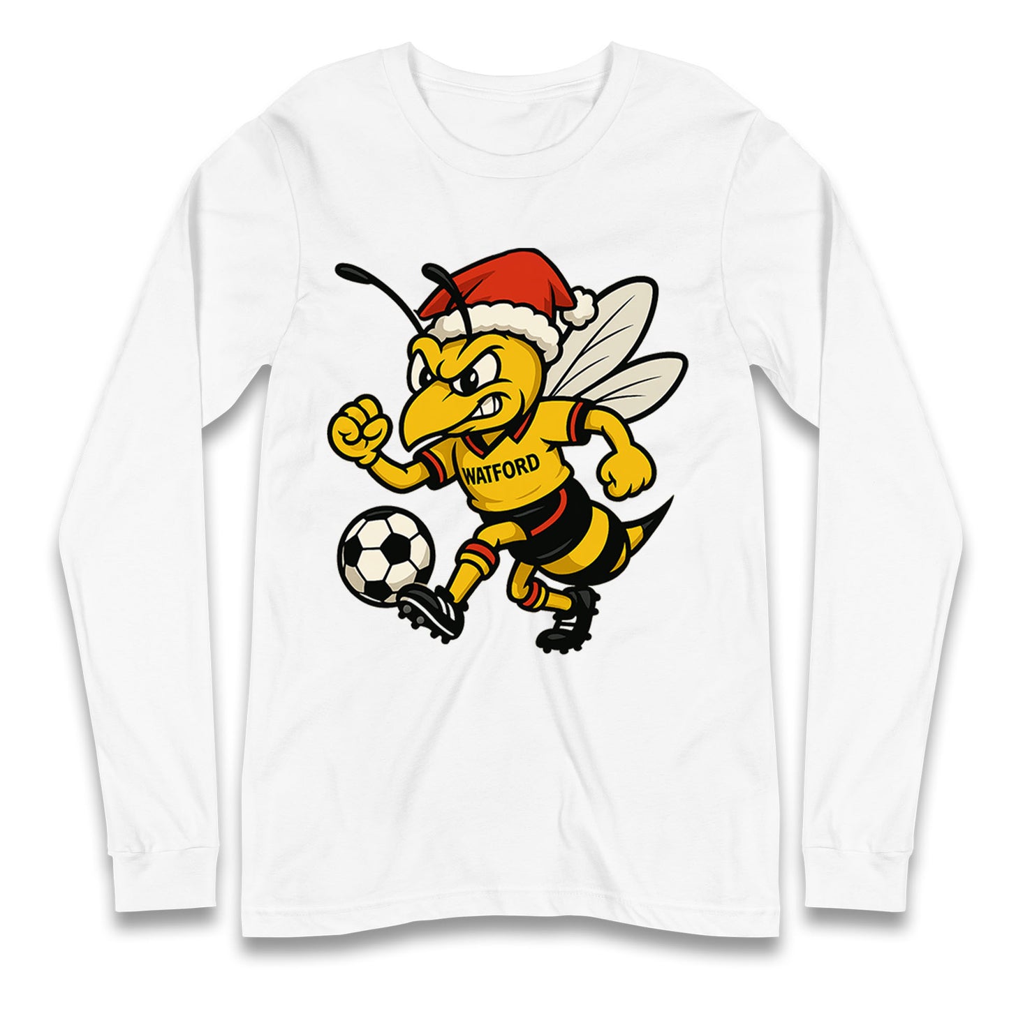 Retro Watford Christmas Long Sleeve Shirt
