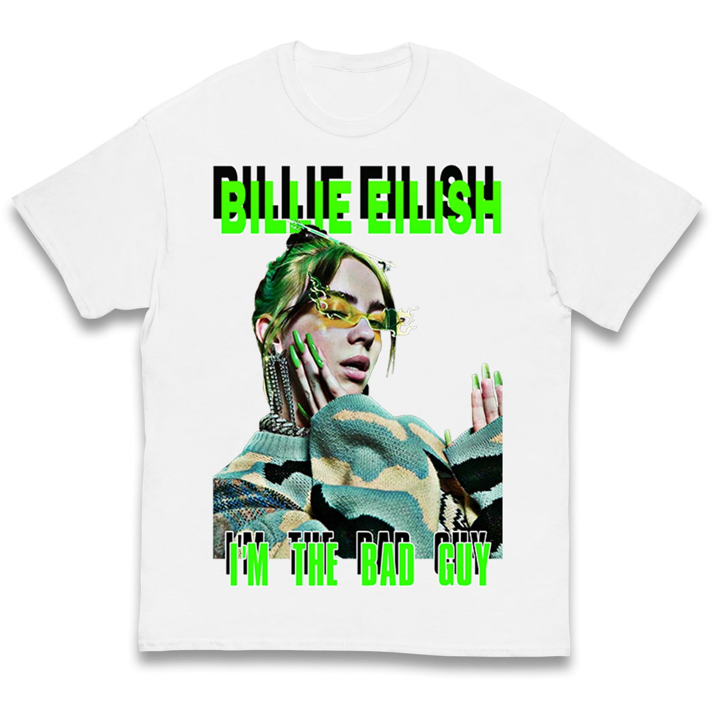 Billie Eilish Singer Kids T Shirt