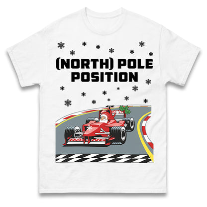 Santa North Pole Position F1 Christmas T Shirt