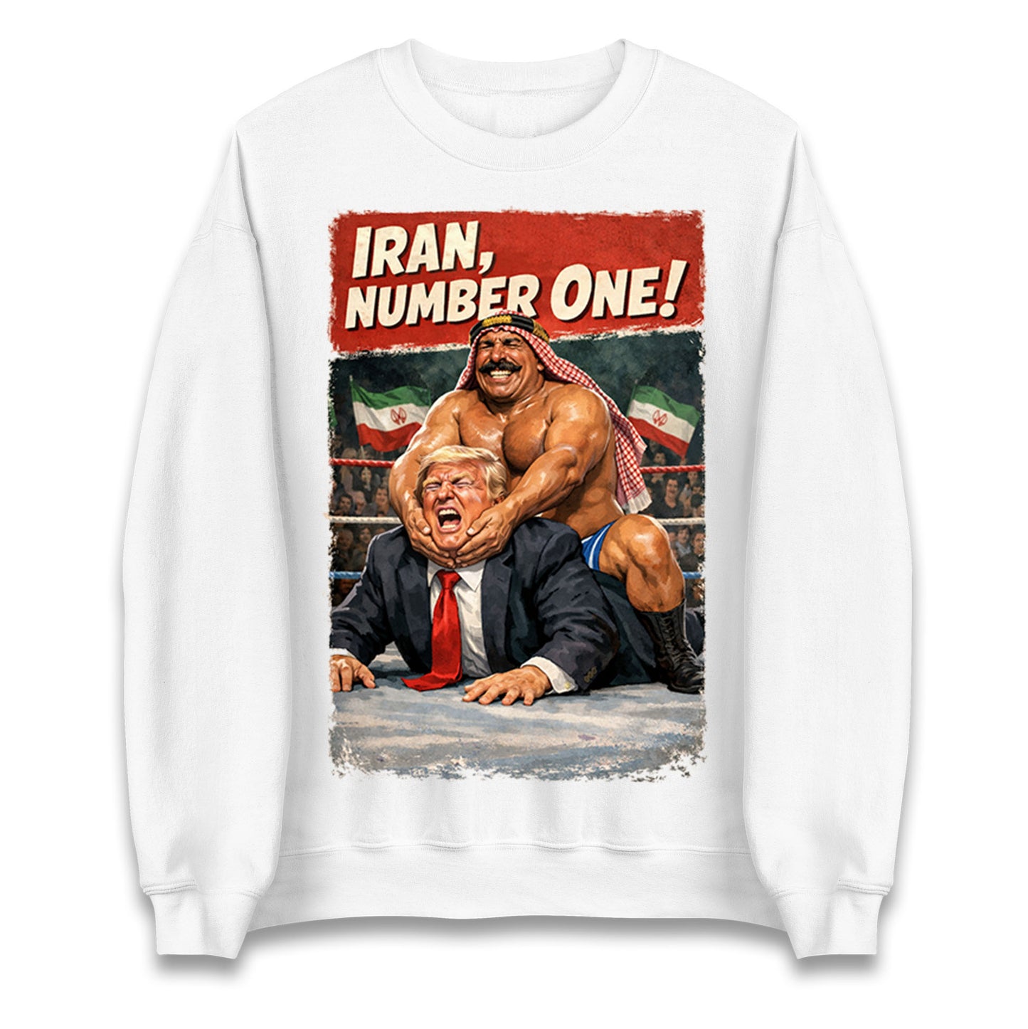Donald Trump Iron Sheik Iran Wrestling Jumper