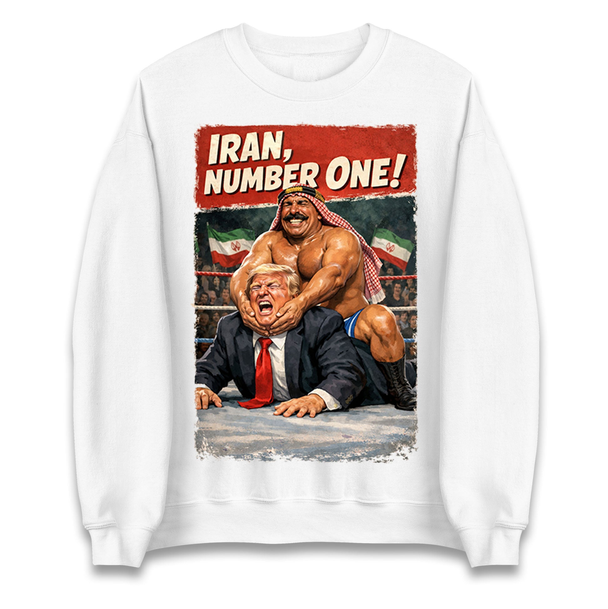 Donald Trump Iron Sheik Iran Wrestling Jumper