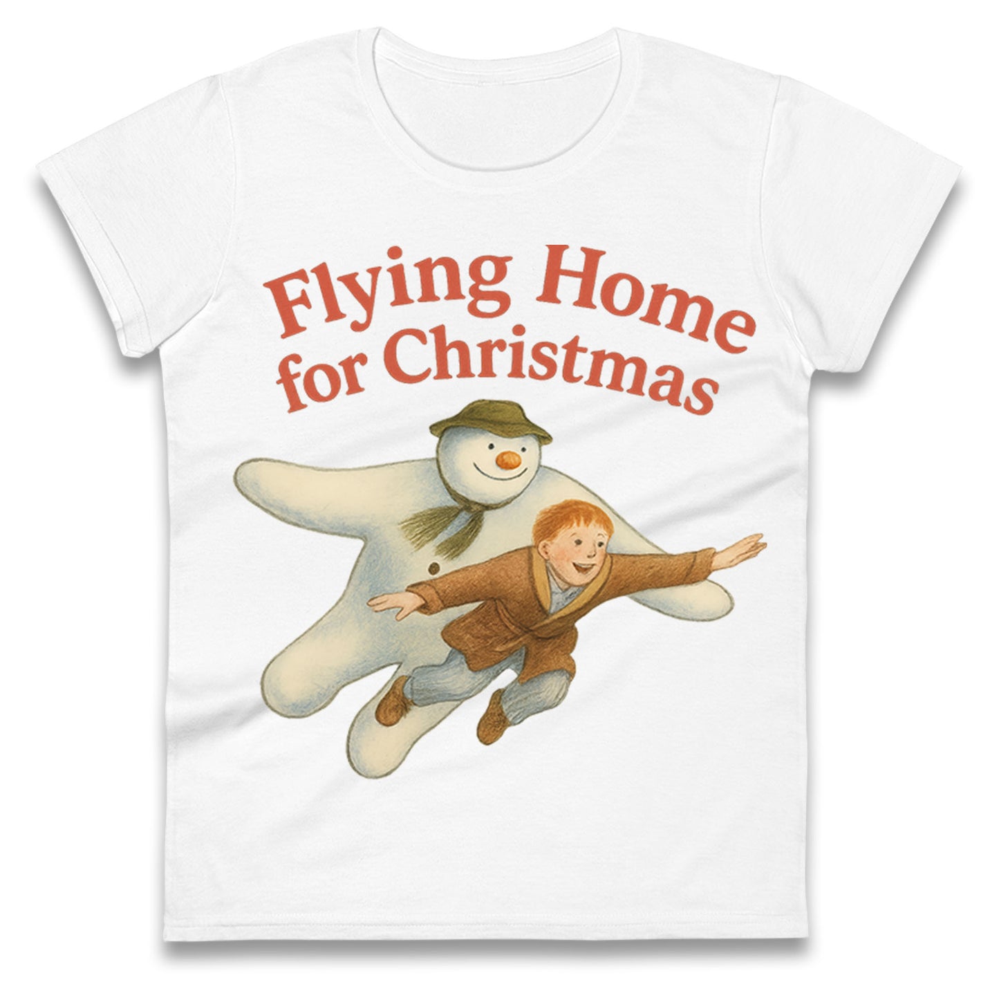 The Snowman Movie Christmas Ladies T Shirt 