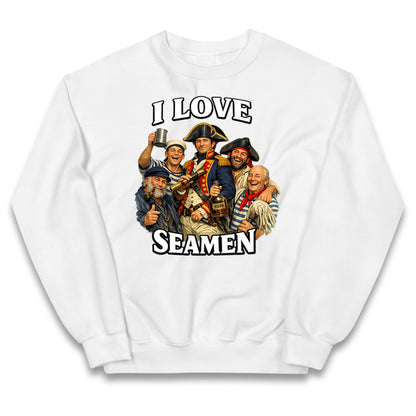 I Love Seamen Funny Cringe Meme Offensive  Kids Jumper