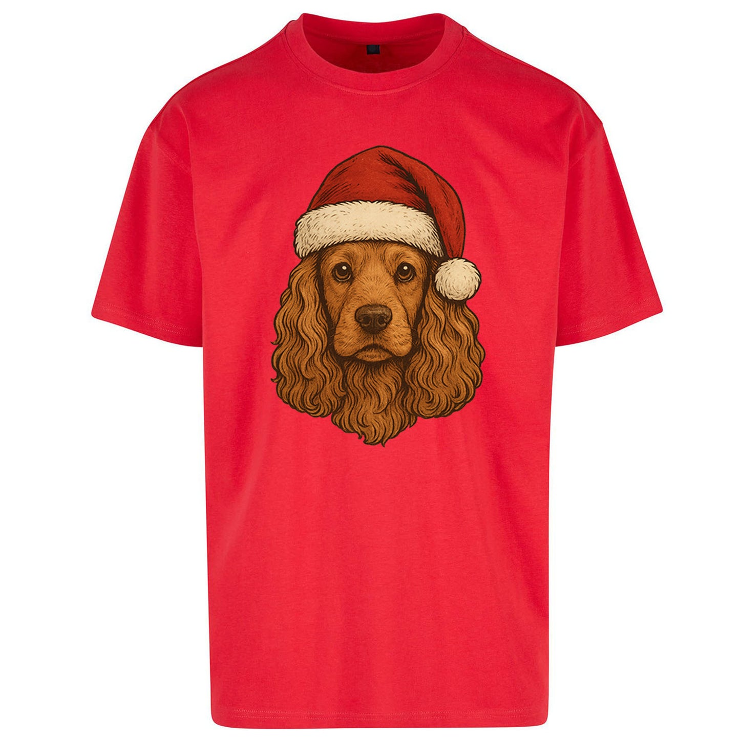 Cocker Spaniel Christmas Oversized T Shirt