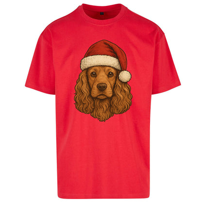 Cocker Spaniel Christmas Oversized T Shirt