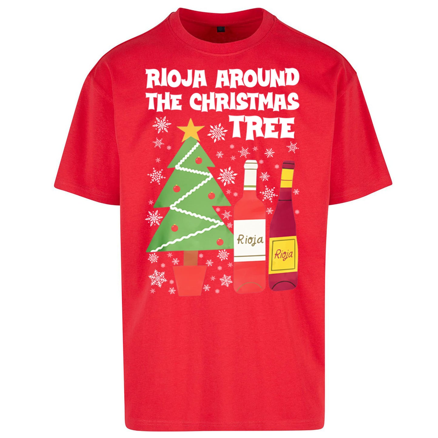 Rioja Wine Christmas Oversized T Shirt