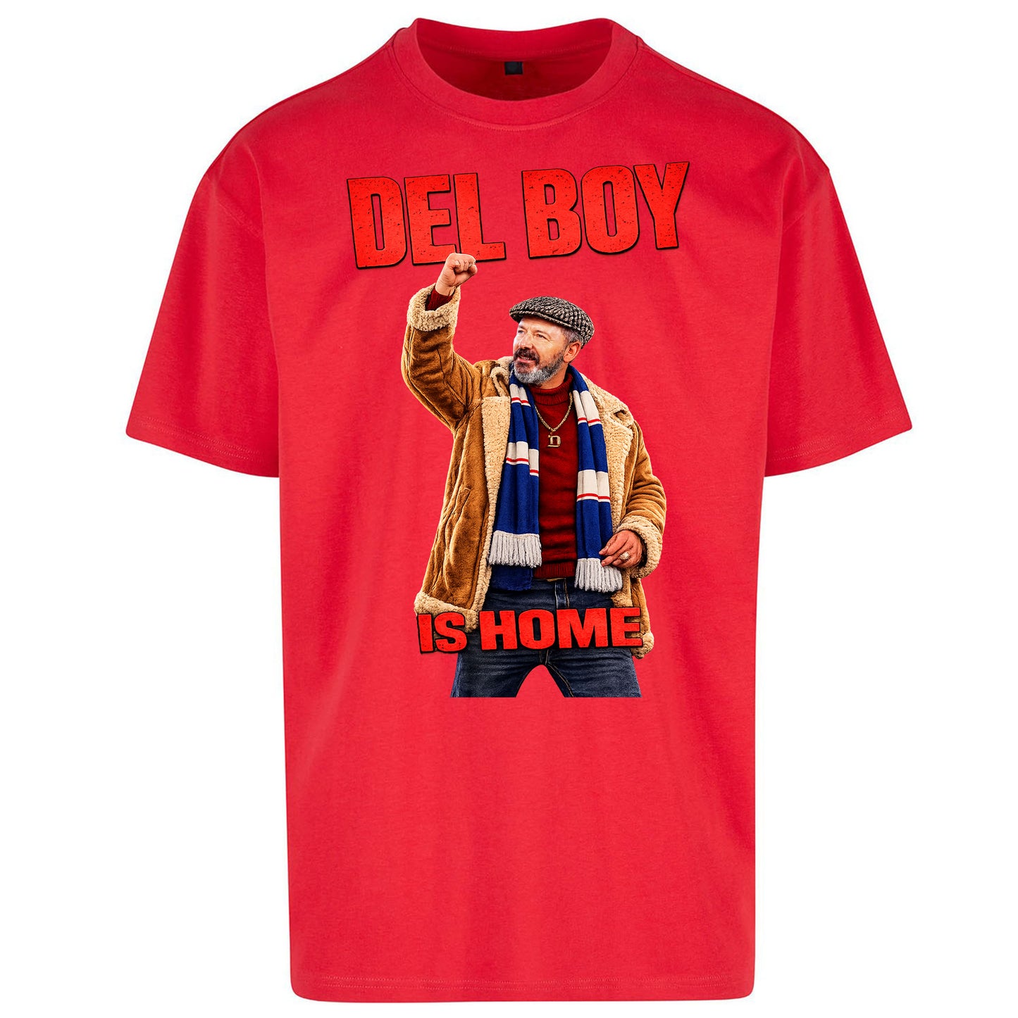 Del Boy Is Home Rangers Football - Oversized T Shirt