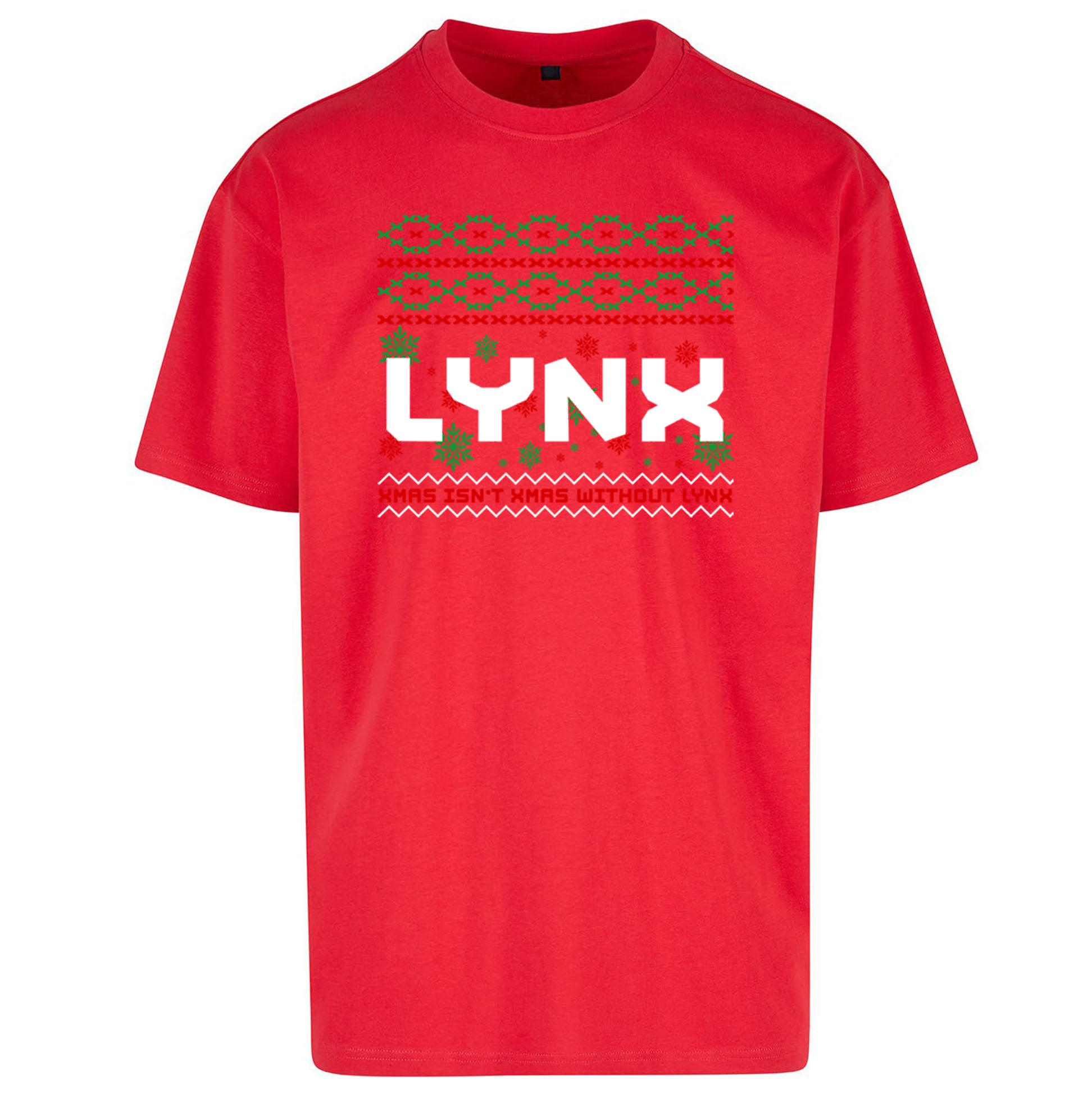 Lynx Christmas Oversized T Shirt