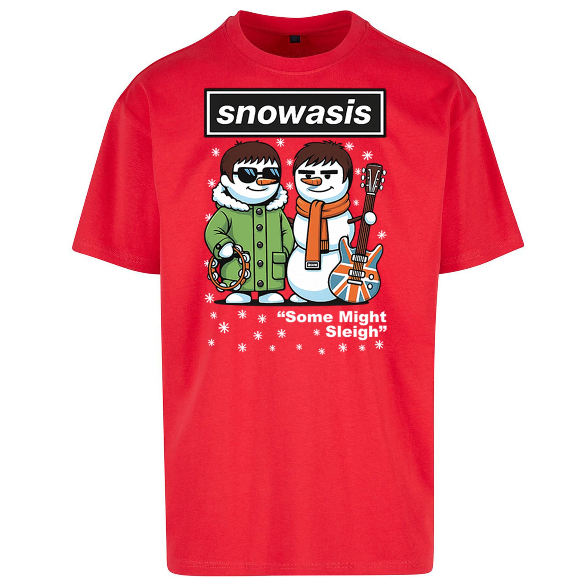Funny Snowasis  Music Band  Oversized T Shirt