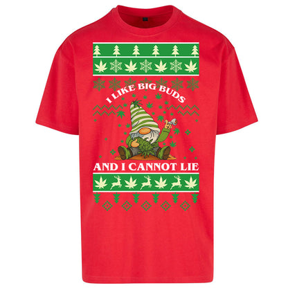 Cannabis Christmas Oversized T Shirt