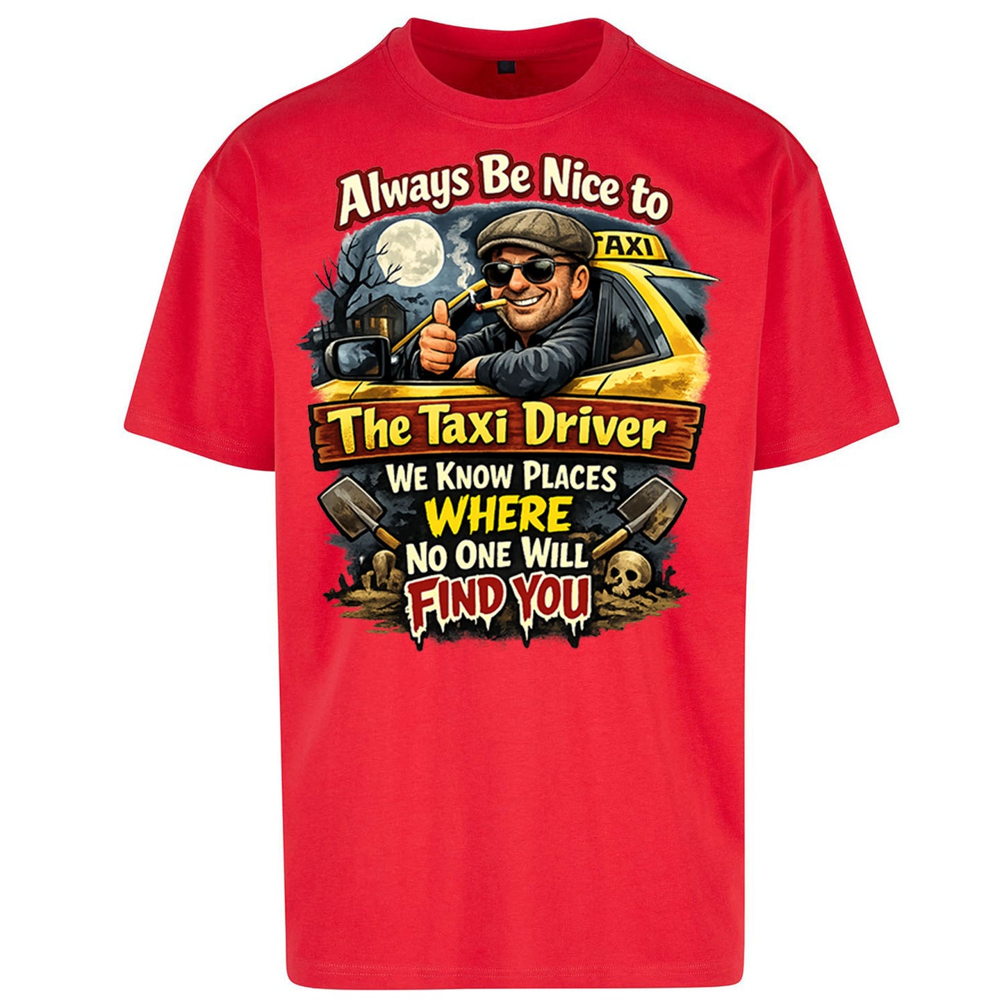 Taxi Driver Oversized T Shirt