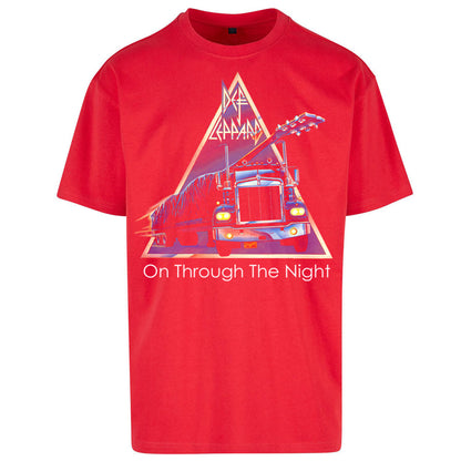 Leppard On Through The Night Oversized T Shirt