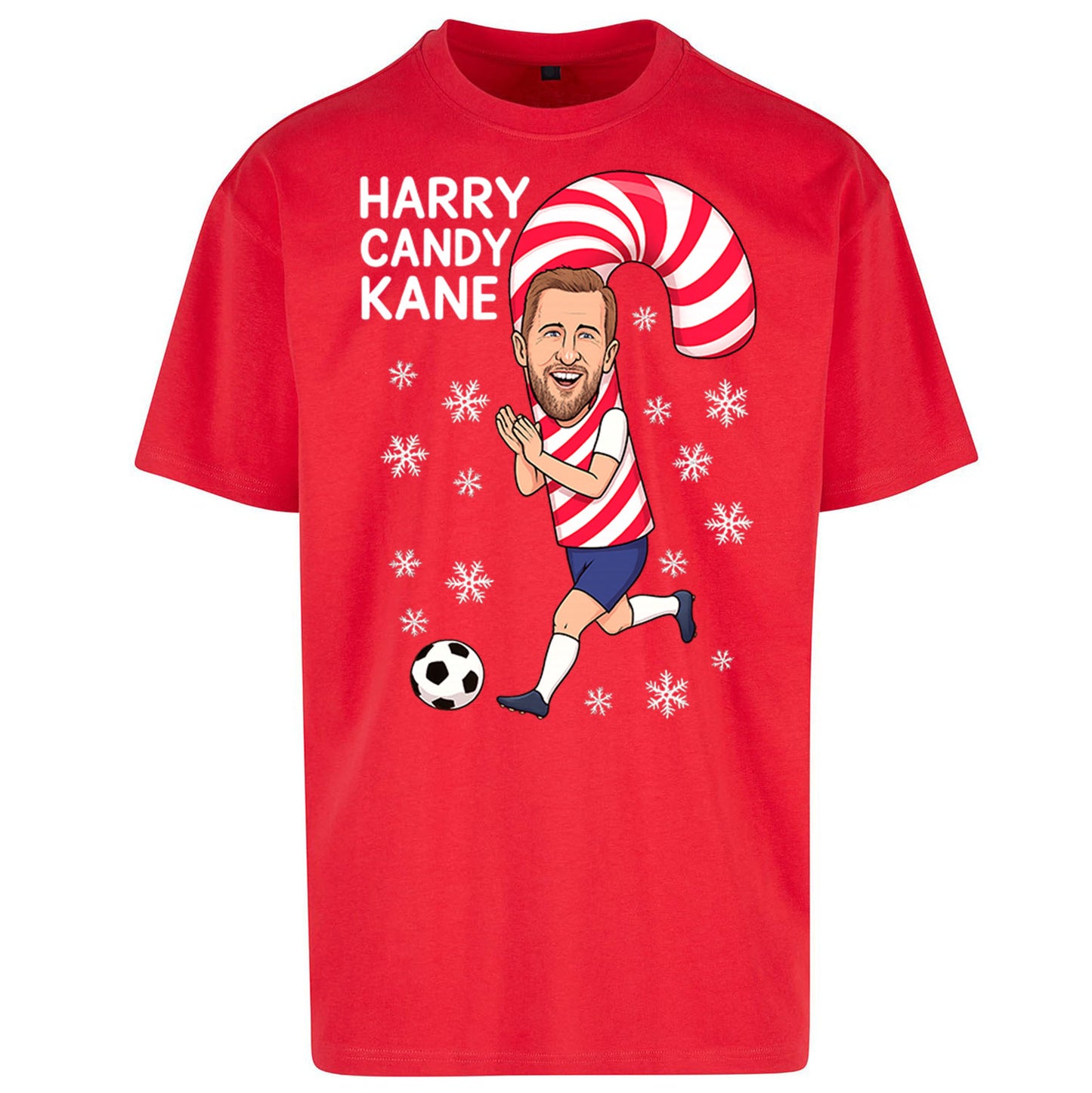 Harry Kane Christmas Oversized T Shirt