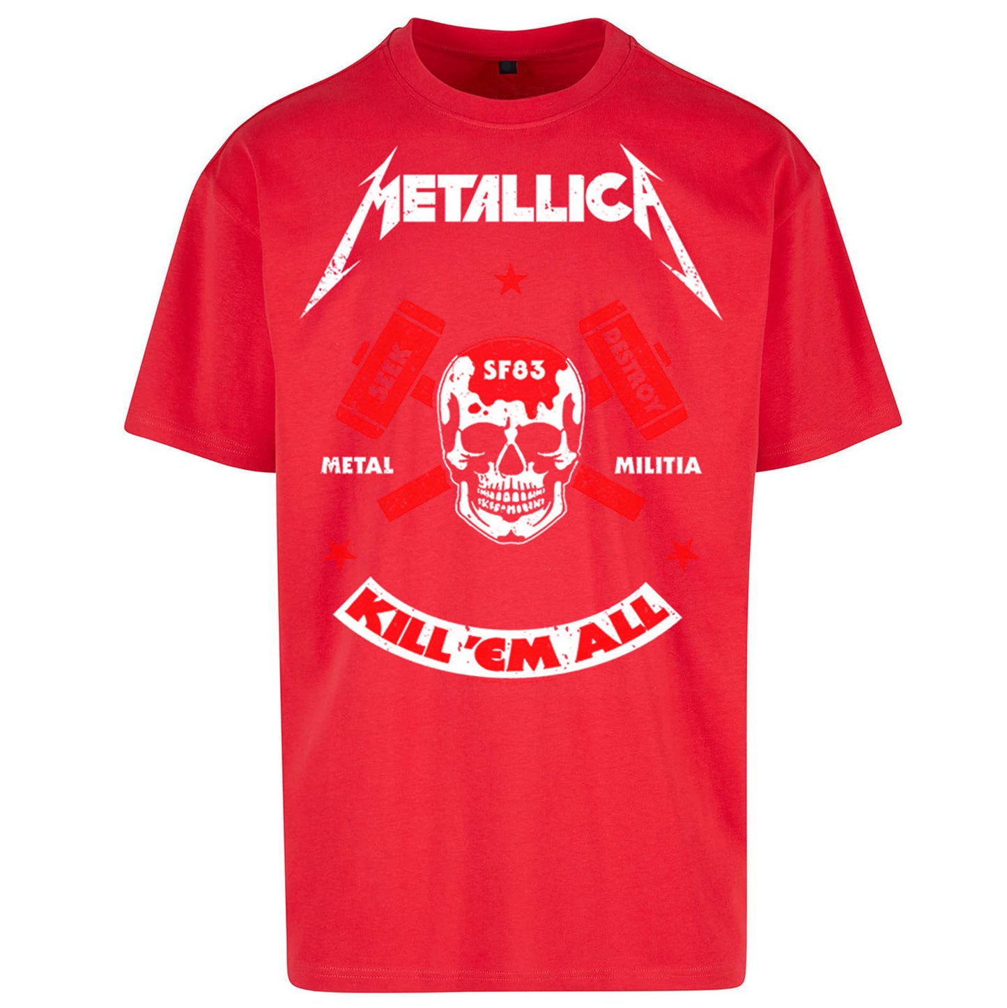 Metallica Seek Destroy Oversized T Shirt