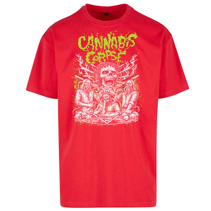 Cannabis Corpse Band Oversized T Shirt