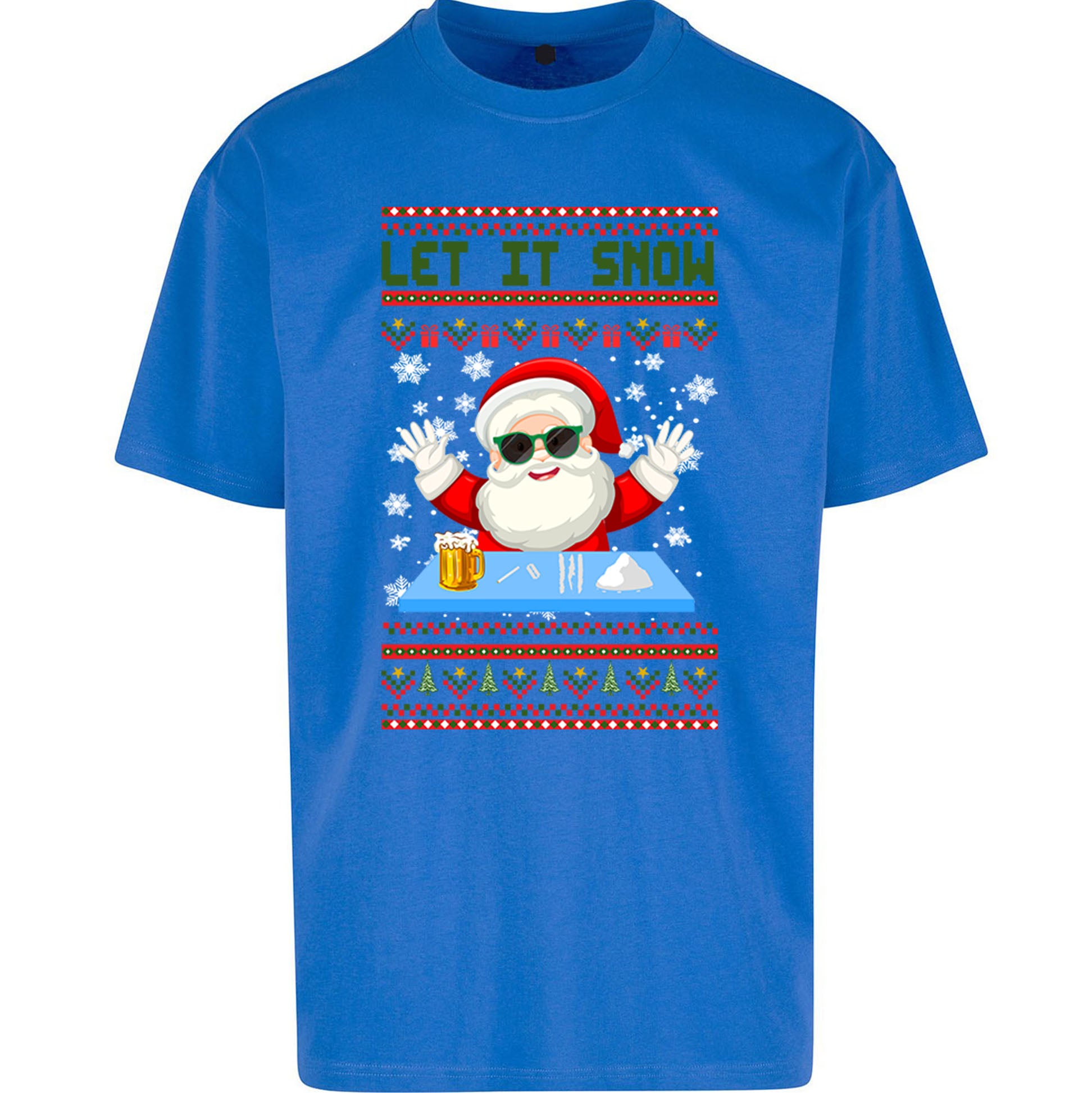 Santa Claus Christmas Oversized T Shirt