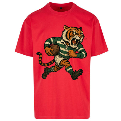 Retro Leicester Tigers Rugby Union Oversized T Shirt