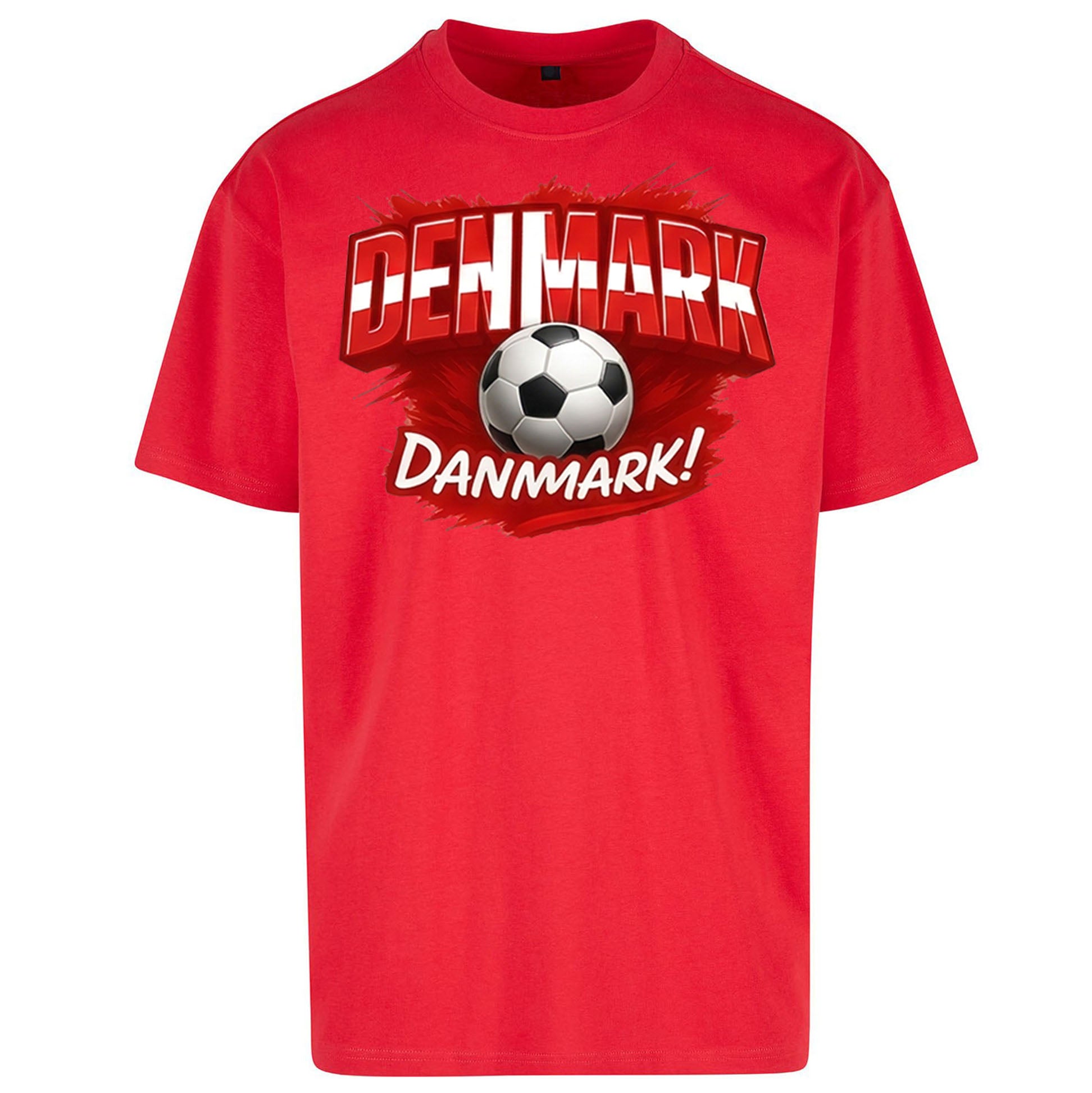 Denmark Retro World Cup Oversized T Shirt