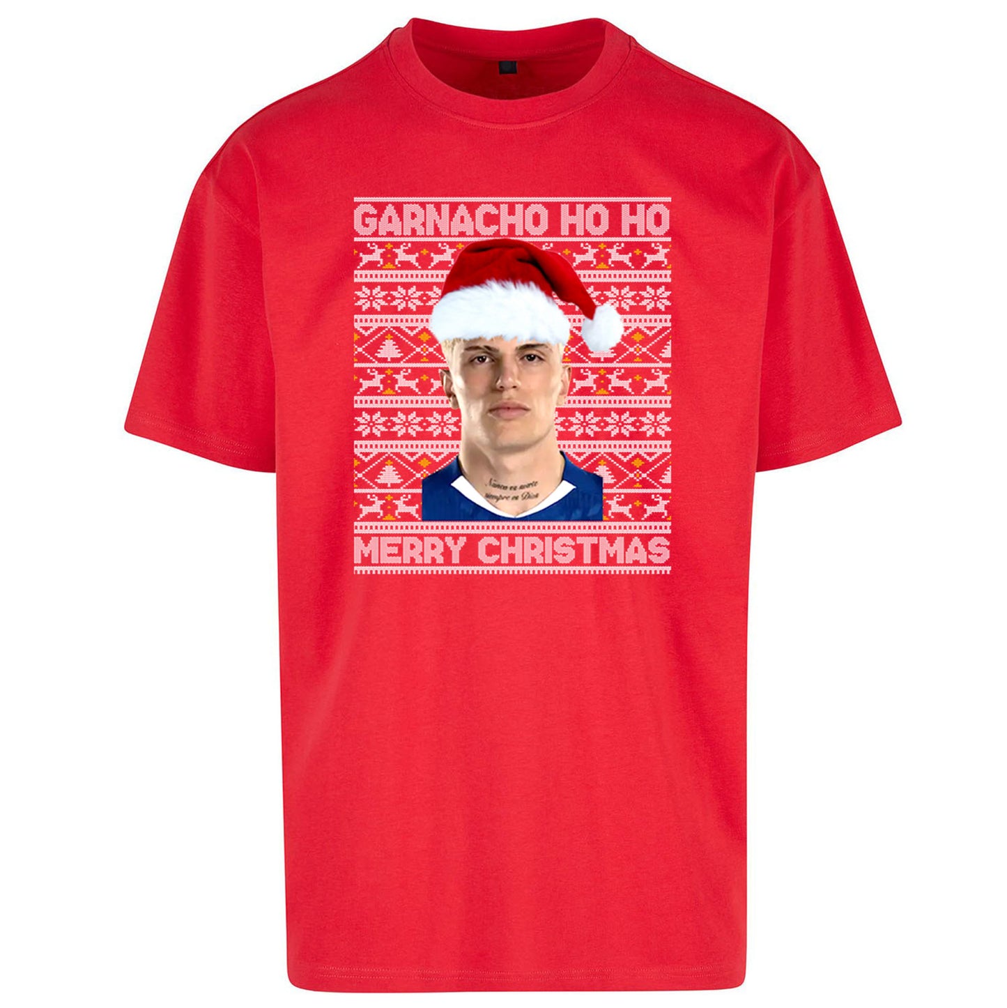 Garnacho Christmas Oversized T Shirt