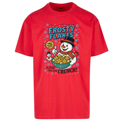 Snowman Christmas Oversized T Shirt 