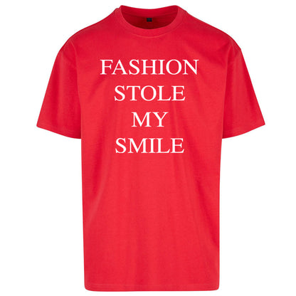 Fashion Stole My Smile Oversized T Shirt