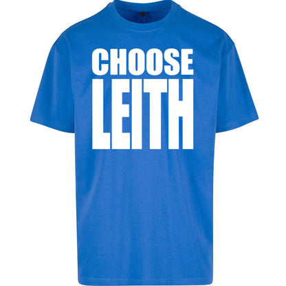 Hibs FC Choose Leith Football Oversized T Shirt