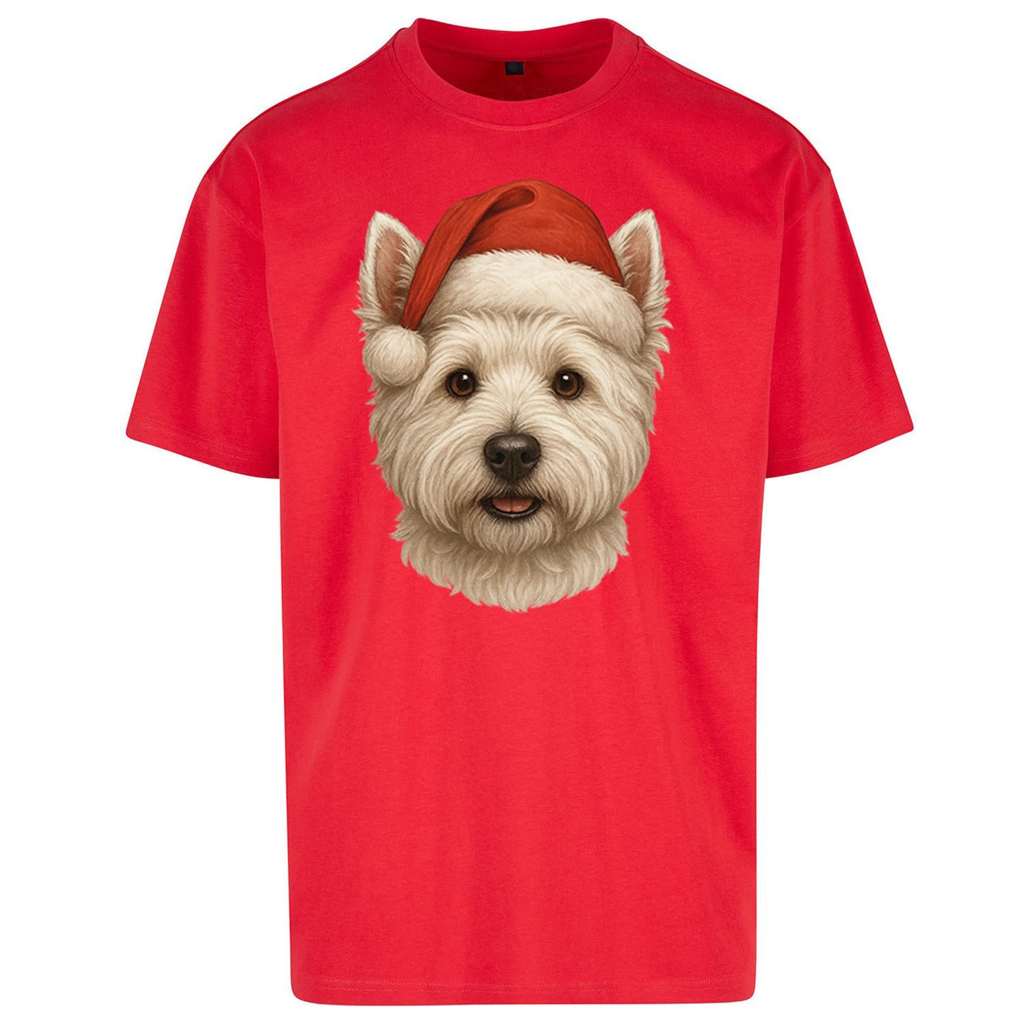 West Highland White Terrier Christmas Oversized T Shirt