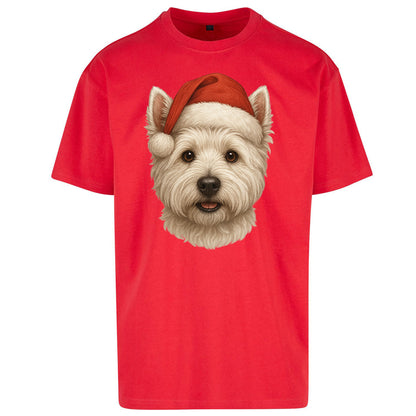 West Highland White Terrier Christmas Oversized T Shirt