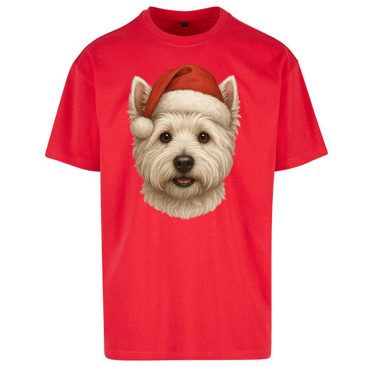 West Highland White Terrier Christmas Oversized T Shirt