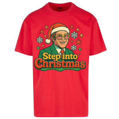 Elton John Christmas Oversized T Shirt