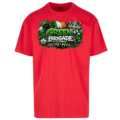 Celtic Green Brigade Football Oversized T Shirt
