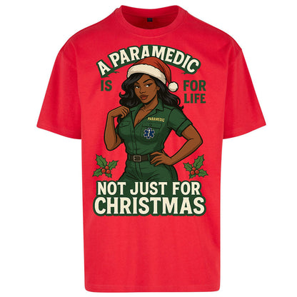 Paramedic Christmas Oversized T Shirt