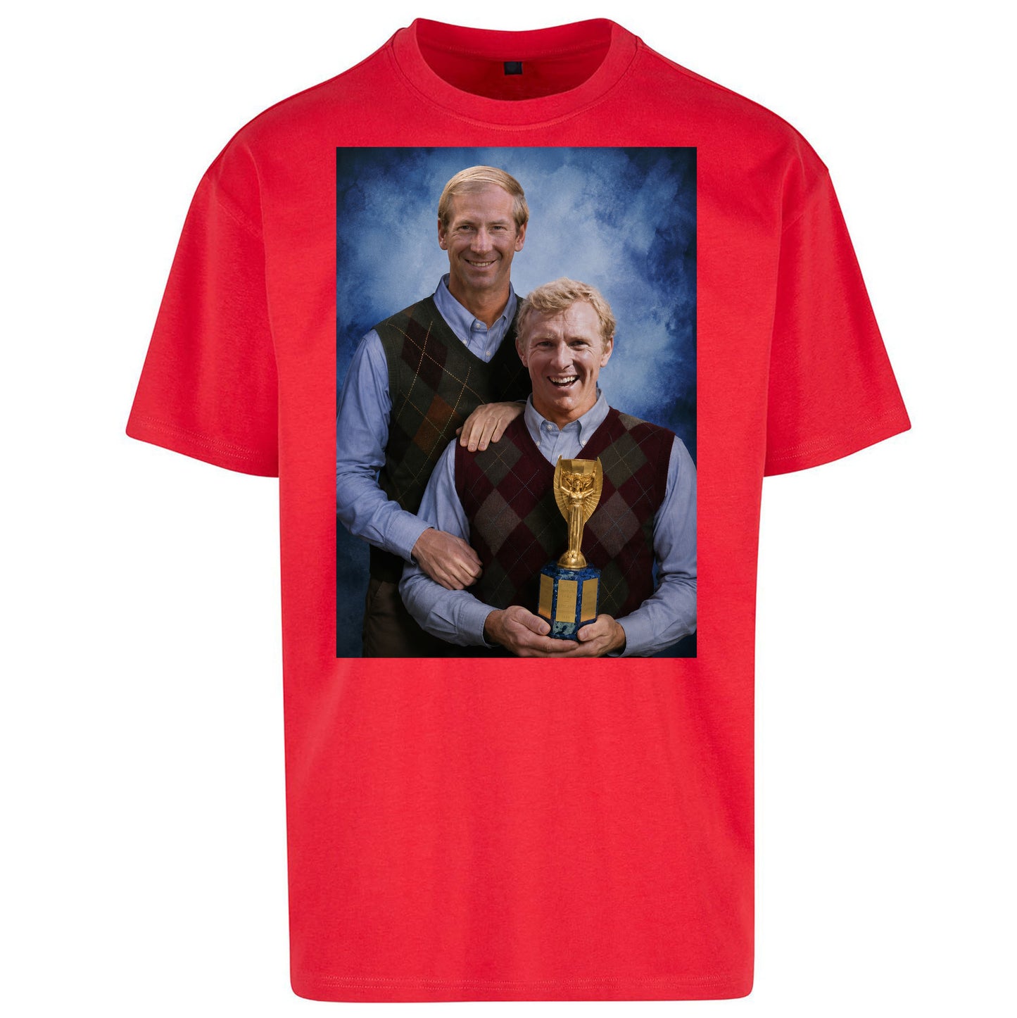 Bobby Moore Bobby Charlton Step Brothers Style England 1966 Oversized T Shirt