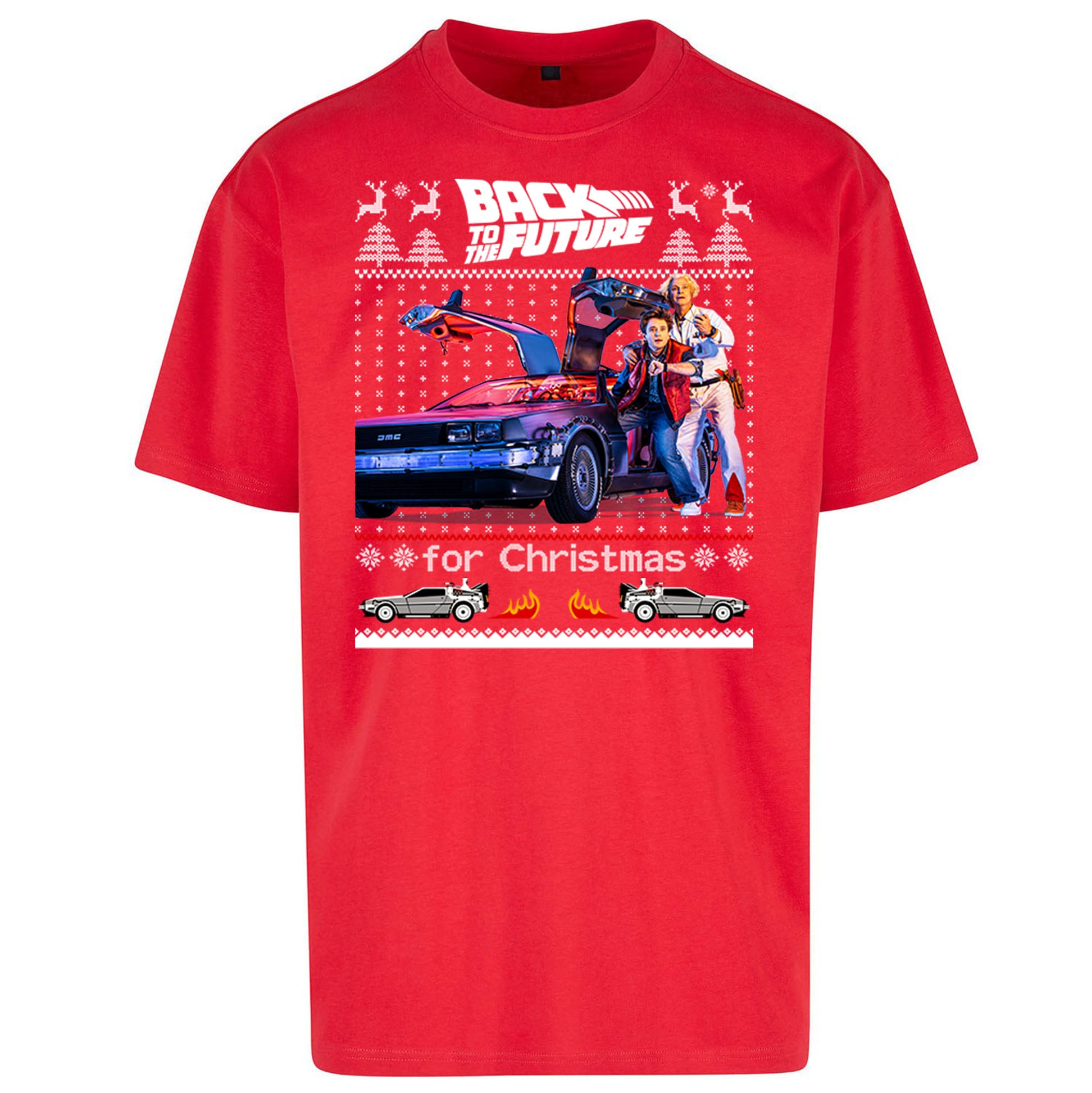 Back To The Future Christmas Oversized T Shirt