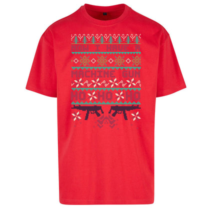 Now I Have A Machine Gun Christmas Oversized T Shirt