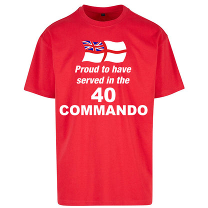 40 Commando Royal Marines Oversized T Shirt