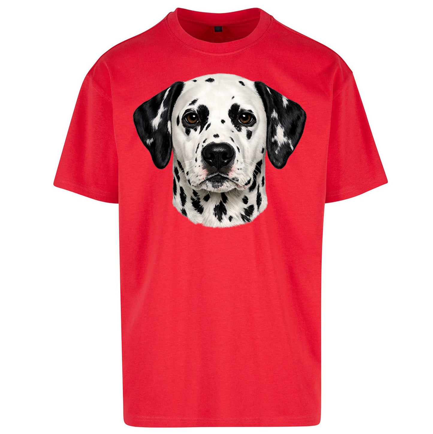 Dalmatian Dog Face Oversized T Shirt