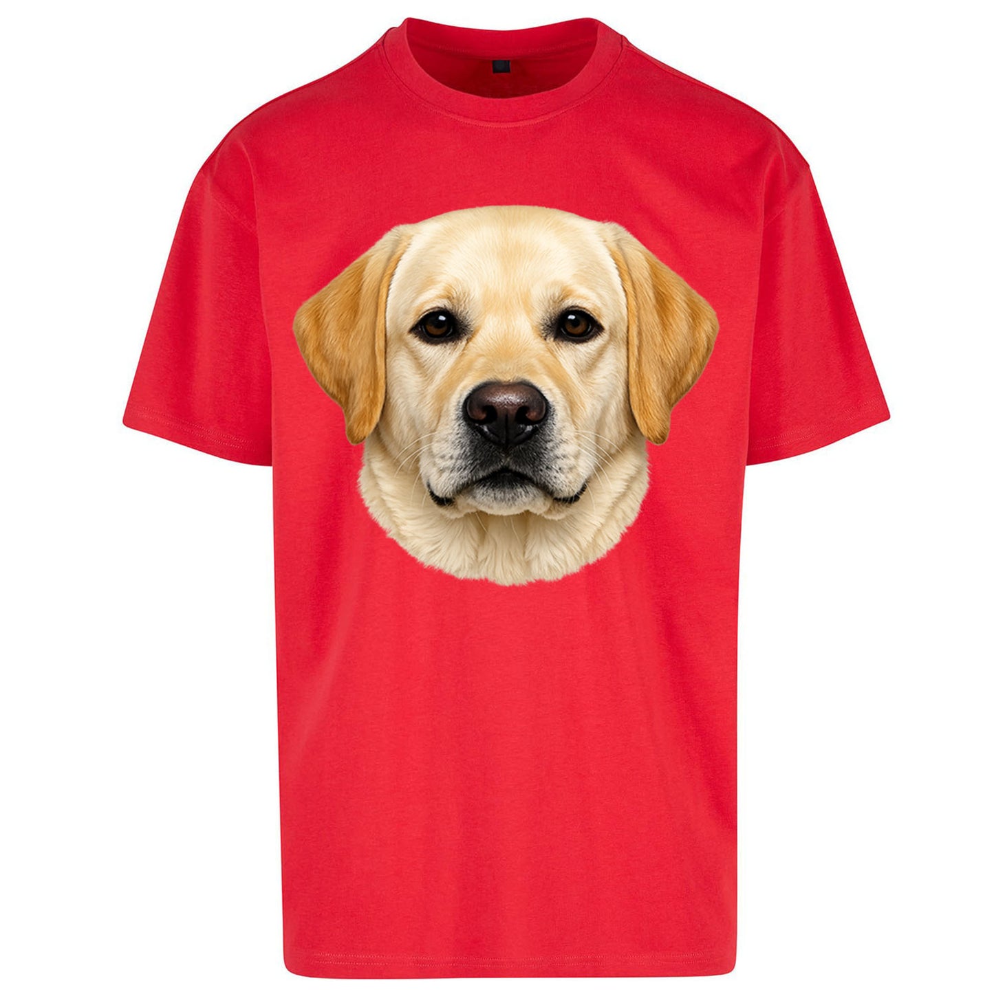Labrador Dog Face Oversized T Shirt