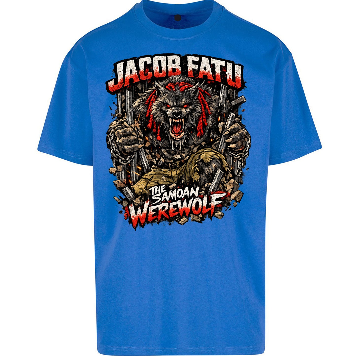Jacob Fatu The Samoan Werewolf - Oversized T Shirt